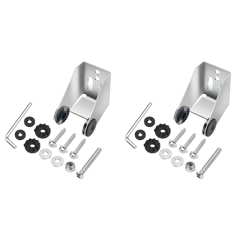 Fish Finder Transducer Mount - 2pcs Heavy-Duty Metal Transducer Mounting Bracket