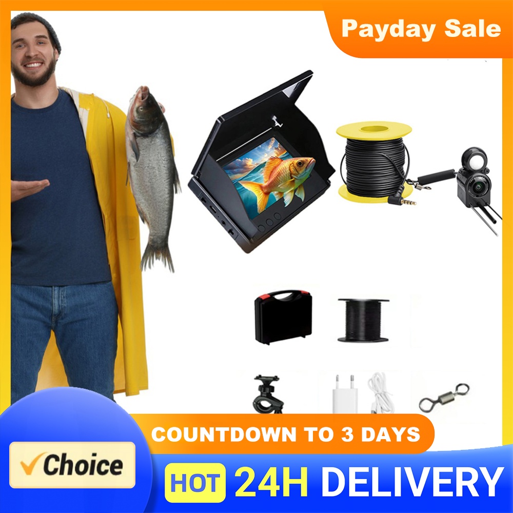 Fish Finder Ice Fishing - Underwater Fishing Camera 4.3 Inch IPS