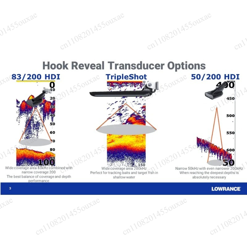 Fish Finder Lowrance Hook - LOWRANCE HOOK REVEAL 7X TRIPLESHOT Sonar