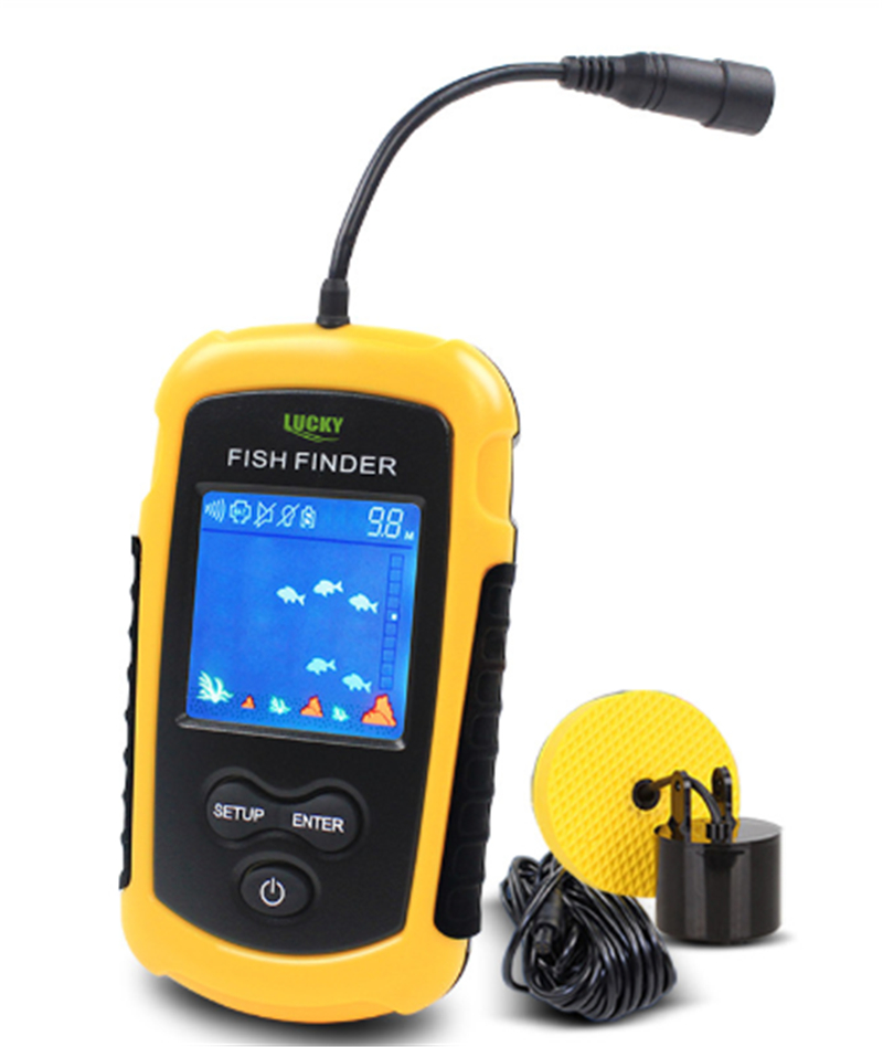 Alarm Sonar Fish Finders 100M  - Fish Finder Transducer 200Khz ulasan dan harga