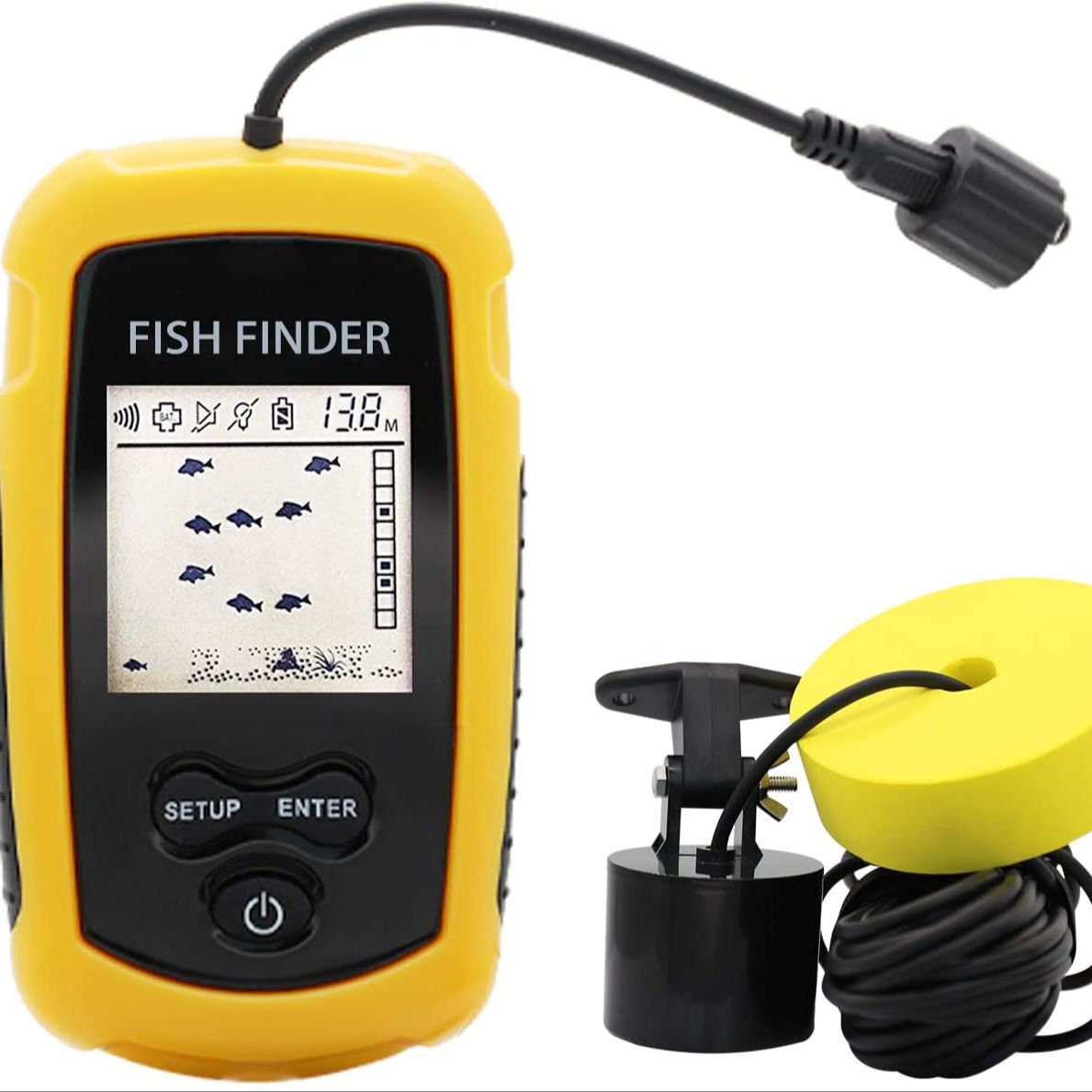 Alarm 100M Portable Sonar Fish - Chirp Sonar Fish Finder ulasan dan harga