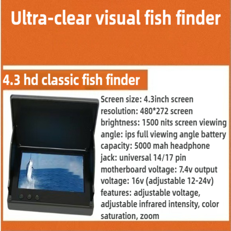 4.3/5 Inch Sunlight Readable I - Fish Finder Ice Fishing ulasan dan harga