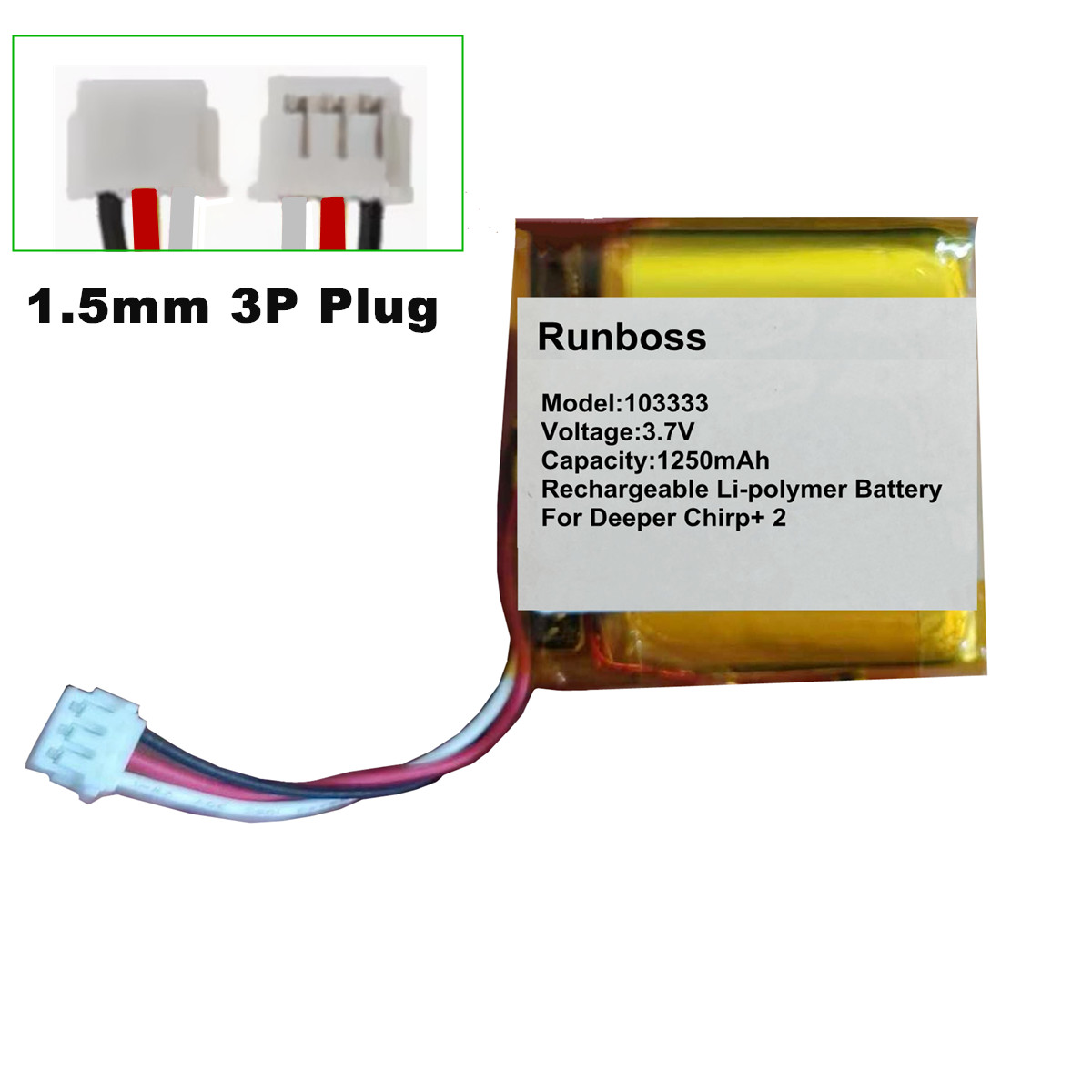 New 3.7V 1250mAh Battery For D - Chirp Sonar Fish Finder ulasan dan harga