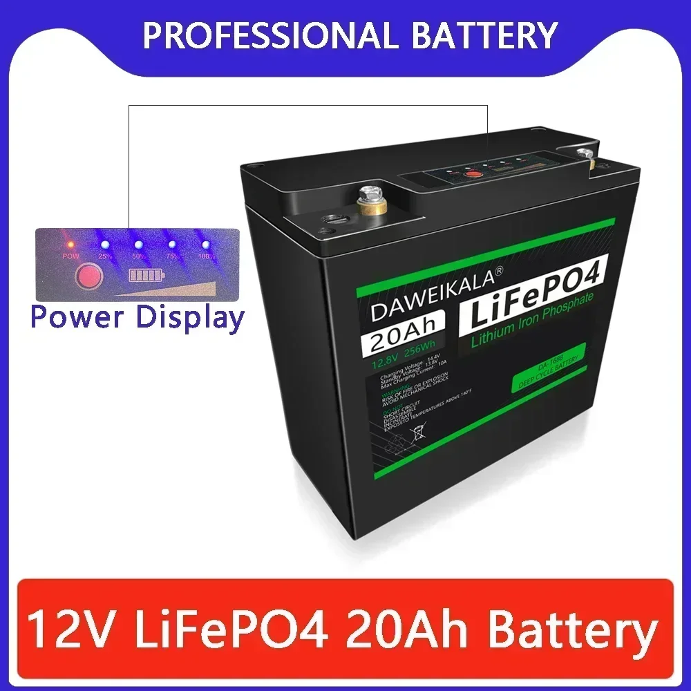 New 12V 20Ah LiFePO4 Battery W - Fish Finder Battery 12V ulasan dan harga