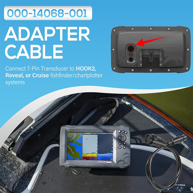 7-Pin Transducer Adapter Cable - Fish Finder Lowrance Hook ulasan dan harga