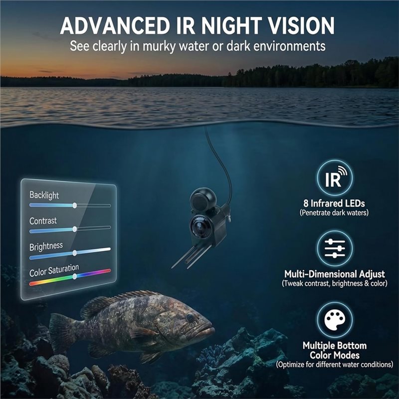 HOTB72A Underwater Fishing Cam - Fish Finder Kayak Portable ulasan dan harga