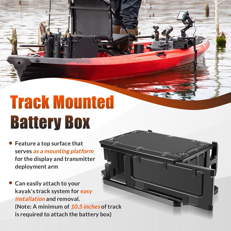Track Mounted Battery Box for  - Fish Finder Transducer Mount ulasan dan harga