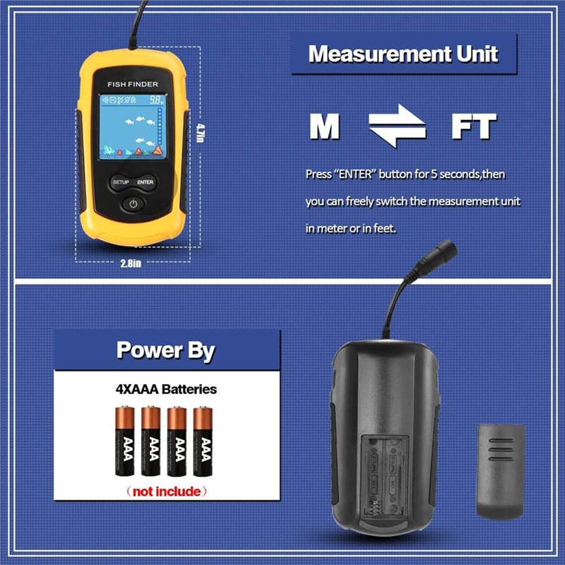 Kayak Portable Fish Depth Find - Fish Finder Kayak Portable ulasan dan harga