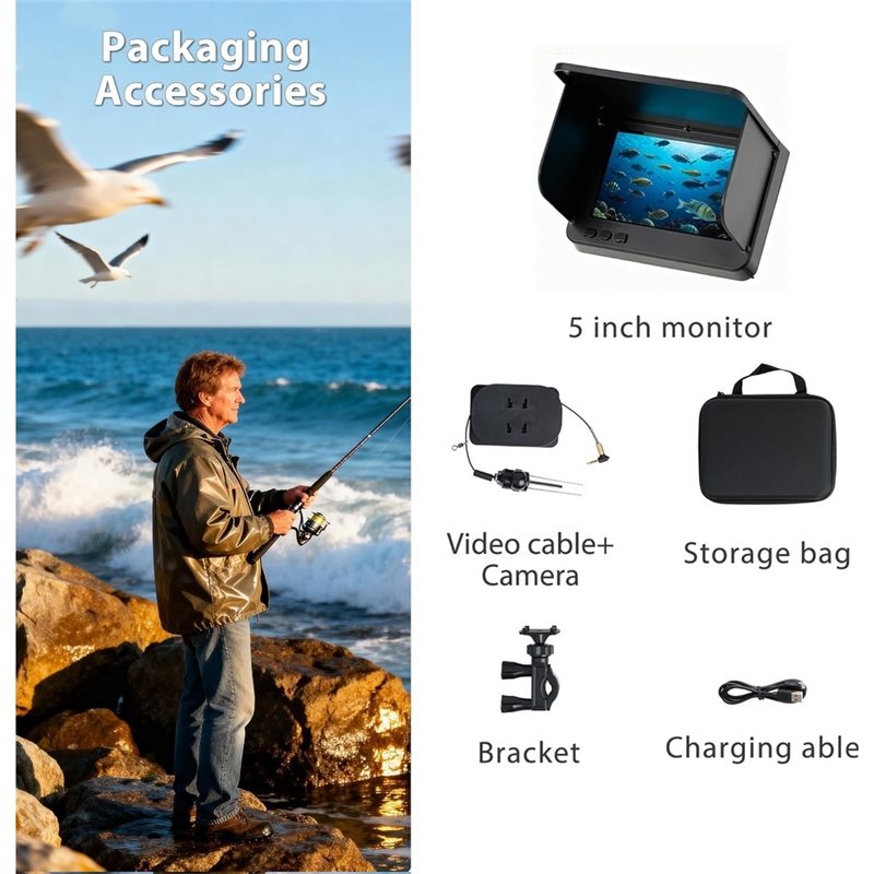 Superior-Underwater Fish Finde - Fish Finder Kayak Portable ulasan dan harga