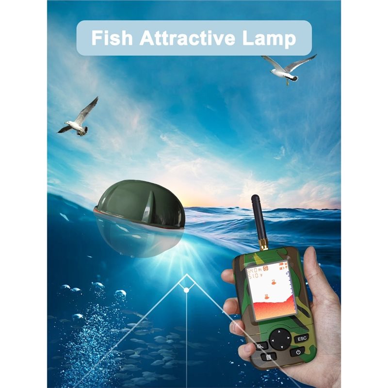 A79E-Portable Fish Finder 1Set - Fish Finder Kayak Portable ulasan dan harga