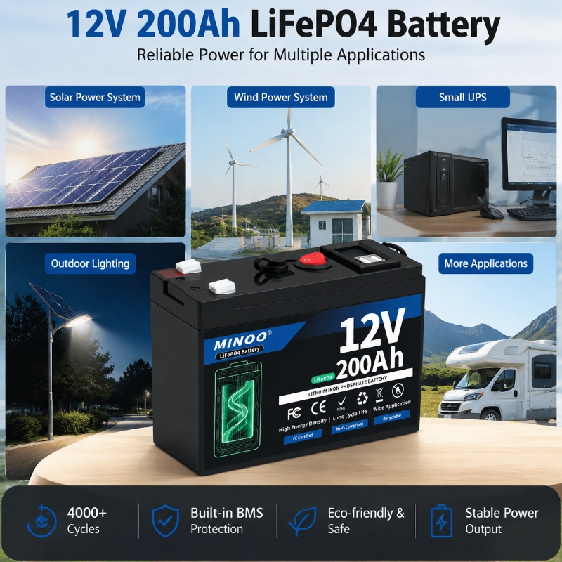 12V 200Ah LiFePO4 Solar Batter - Fish Finder Battery 12V ulasan dan harga